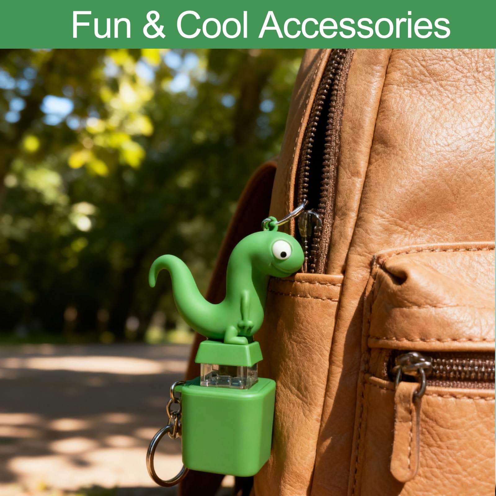 Frog & Lizard Chirping Toy Keychain, Rechargeable LED Light Up Stress Relief Toy, Portable Anxiety Relief Fidget Toy for Kids & Adults