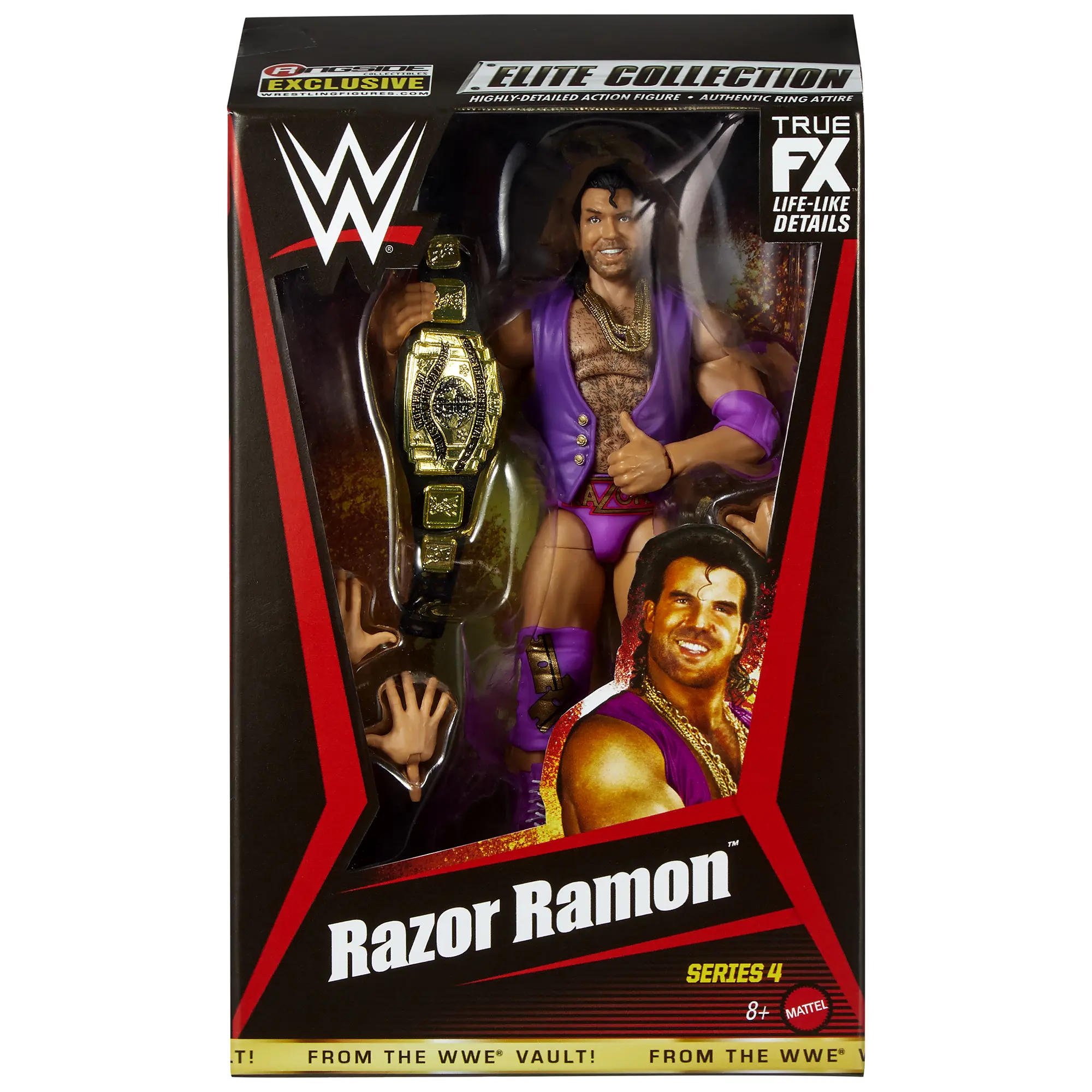 Razor Ramon (Purple) - WWE From the Vault Ringside Exclusive Series 4 Mattel WWE Toy Wrestling Action Figure