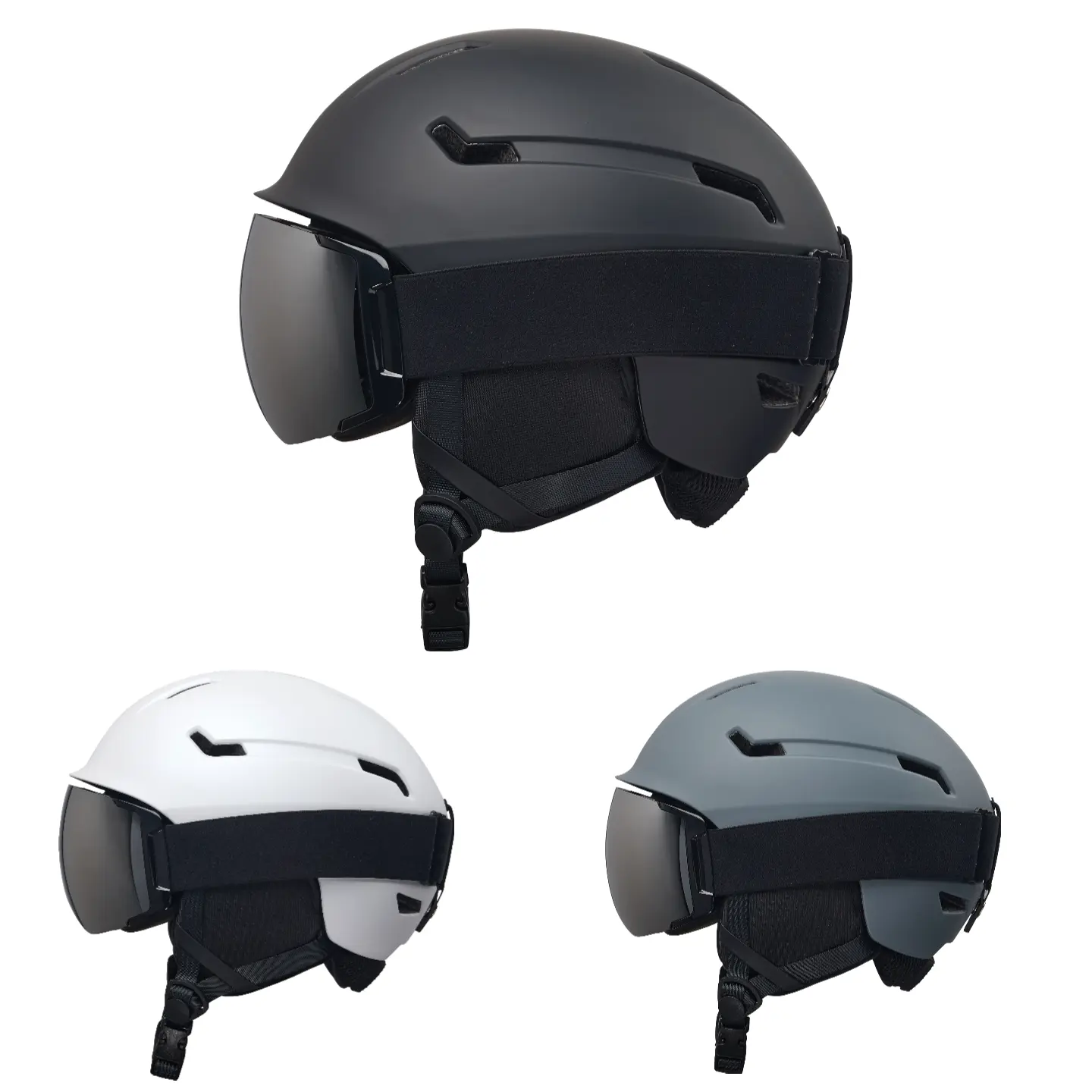 Ski Helmet with Silver-Coated Goggles PC Shell EPS Inner Core 12 Ventilation Holes Removable Ear Pads High-Density Safety Protection Adjustable Fit for Alpine Skiing Snowboarding Birthday Christmas Gifts Snowboard Helmet