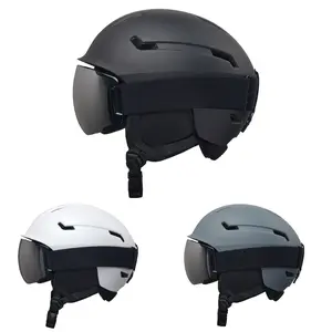 Ski Helmet with Silver-Coated Goggles PC Shell EPS Inner Core 12 Ventilation Holes Removable Ear Pads High-Density Safety Protection Adjustable Fit for Alpine Skiing Snowboarding Birthday Christmas Gifts Snowboard Helmet