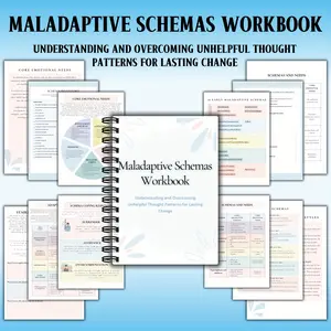 Graphical Therapy Workbook, Journal, 77 Pages Guide, Identify & Break Negative Thinking Patterns, Rebuild Inner Security & Self-Worth