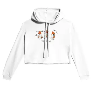 Ghost Hoodie-Cozy Croped Halloween Pullover Blushberry & Co.
