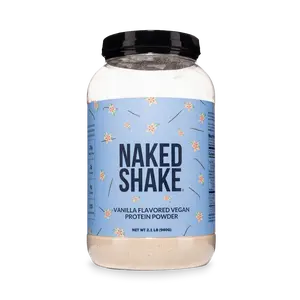 Naked Vanilla Vegan Protein Shake - 30 Servings, 20g Protein, 3g Sugar, Natural Plant-Based Flavors, Pea Protein & MCT Oil