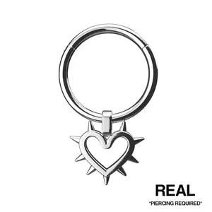 REAL Spiked Heart Septum Piercing REAL Spiked Heart Septum Piercing