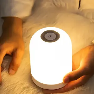 Touch Bedside Lamp, Adjustable Desk Light, Three Lighting Modes, Warm LED, USB Charging, Portable Touch Night Light, Bedroom Night Light, Nightlight For Bedroom
