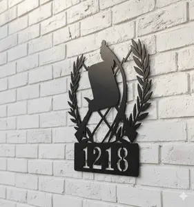 Metal Chapín Pride! Personalized house numbers.