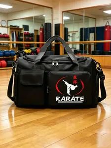 Ikarate Martial Arts Theme Travel Bag, Large Capacity Gym Training Backpack, Casual Cartoon Style, Ideal for Yoga, Commute, Outdoor Activities, Outdoor Fitness Bag