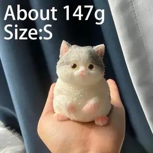 Kawaii Animal Squishy Toy Cat Soft Slow Rising Squeeze Stress Relief Sensory Fidget Toy Cute Anxiety Relief Toy Decoration Gift