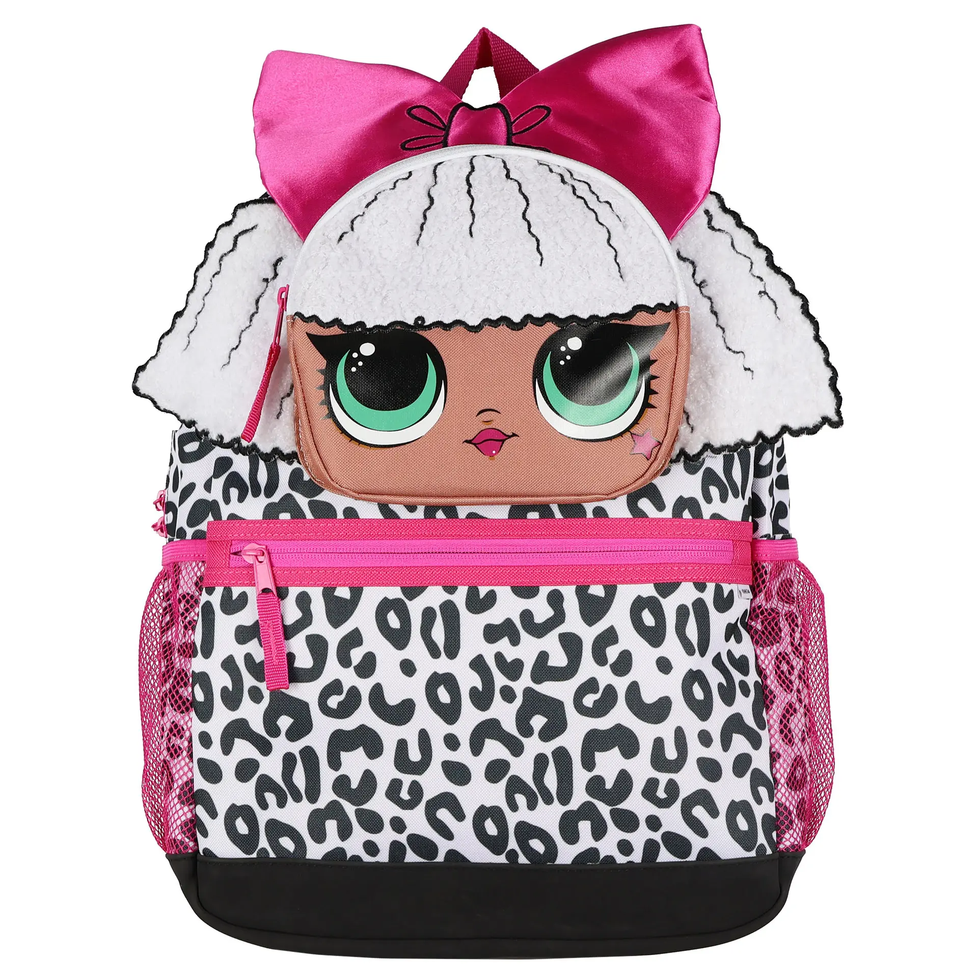 LOL Surprise! Backpack 16" Diva 3D Character Book Bag With Adjustable Shoulder Straps