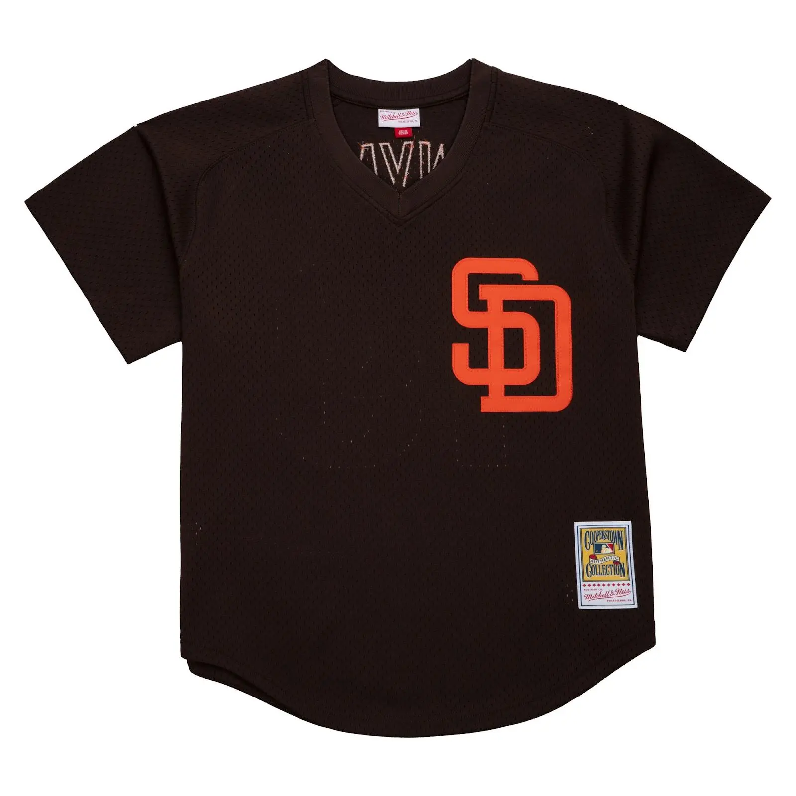Men's Tony Gwynn Brown San Diego Padres 1985 Authentic Batting Practice Jersey MLB Throwback Baseball Cooperstown Fan Gear Mitchell & Ness