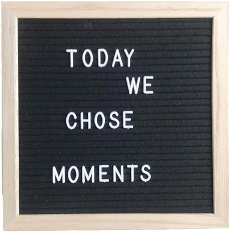 Felt Board Felt Letter Board, 10 x 10 inch Message Board Word Board Letter Board Sign Bulletin Board Letters, Pregnancy Announcements Baby Announcement Sign, Valentines Day Gifts for Her Letterboard