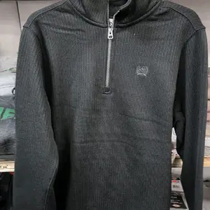 Cinch Men's Match Boy's 1/4 Zip Black Pullover