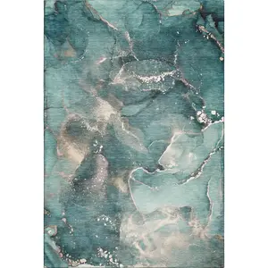 Machine Made Odyssey OY11 Teal - Dalyn Rugs