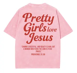 Vintage IPretty Girls love Jesus 2025 TShirt, Christian t shirts, Vintage I Love Jesus Shirt, Jesus design 2025, Gift For Men And For Women, Gift Love Jesus, Full Size, Full Color Womenswear