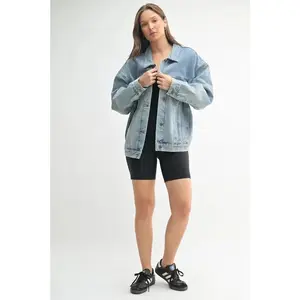 MONO B Boxy-Cut Denim Jacket