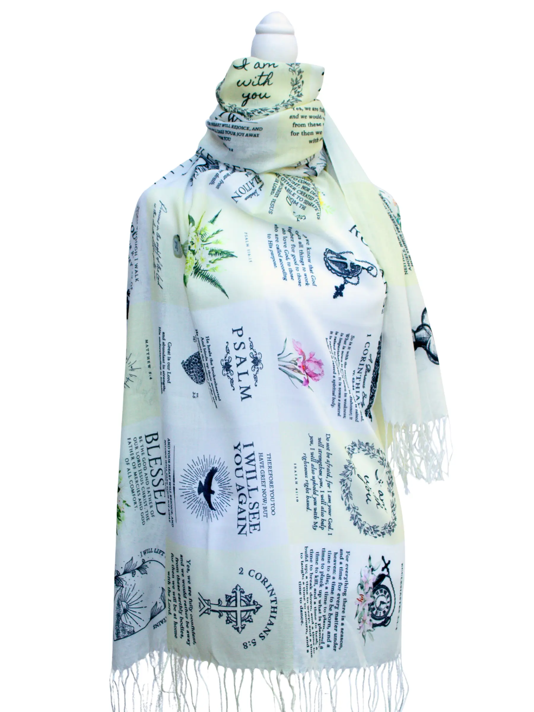 Christian Sympathy Gift | Dawn Bible Verses Scarf for Grief Neck Gaiter