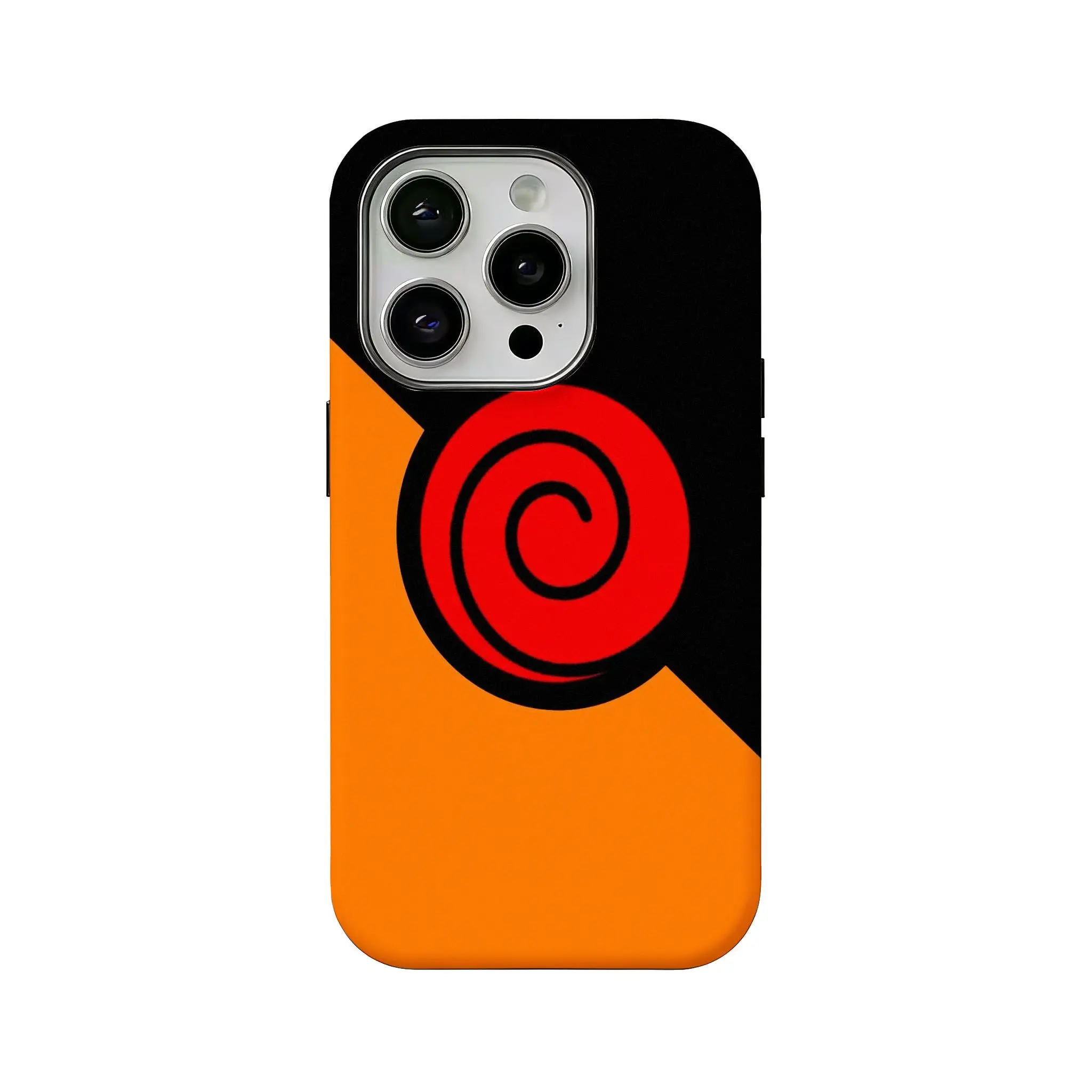 Anime Naruto Sharingan pattern phone case, compatible with iPhone 12, 13, 14, 15, 16, and 17. High-definition printed, durable, drop-proof hard shell phone case.