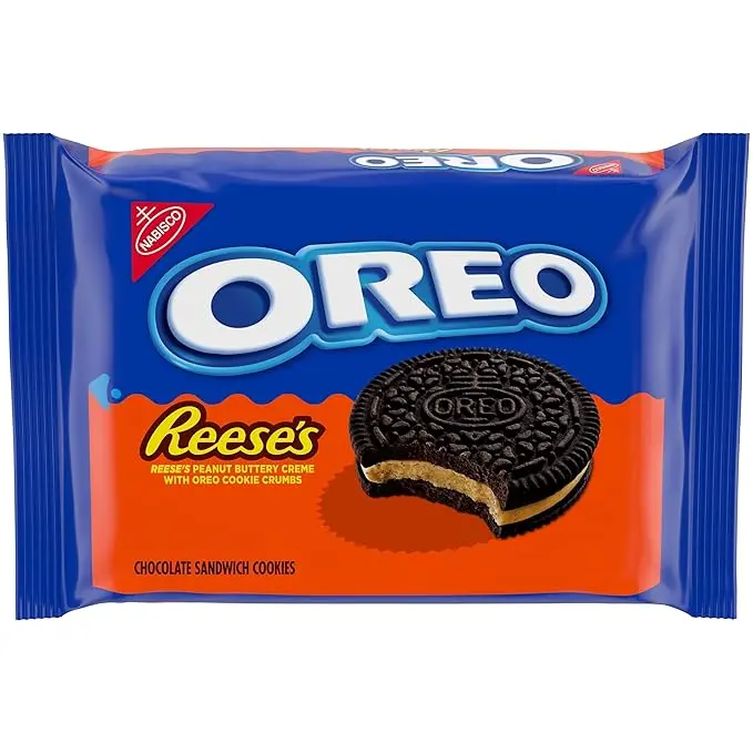 OREO REESE'S Peanut Buttery Creme Chocolate Sandwich Cookies, 12.35 oz