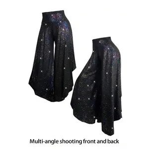 Plus-size women’s pants, casual high-waisted wide-leg jeans, comfortable stretch denim, autumn and winter fashion, women’s clothing GARMENTARY