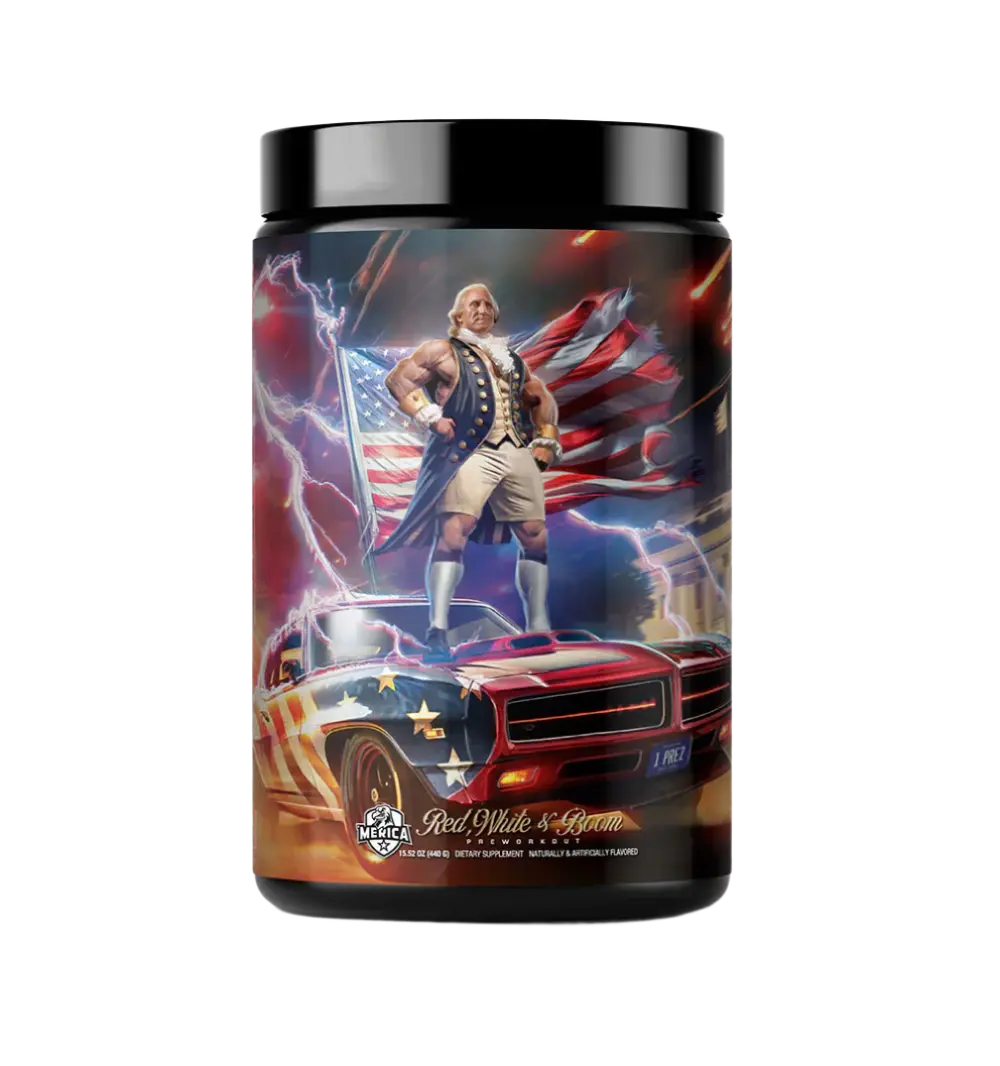 Red, White, & Boom - Pre-Workout Fitness Supplements Protein Nutrition Supplement