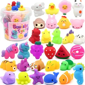 30 Pack Mochi Squishy Toys, Party Favors for Kids 4-8-12, Classroom Birthday,Valentines Day  Xmas Gifts Treasure Box Prizes Goodie Bag Stuffers, Mini Squishy Fidget Toys, Carnival Prizes in Bulk