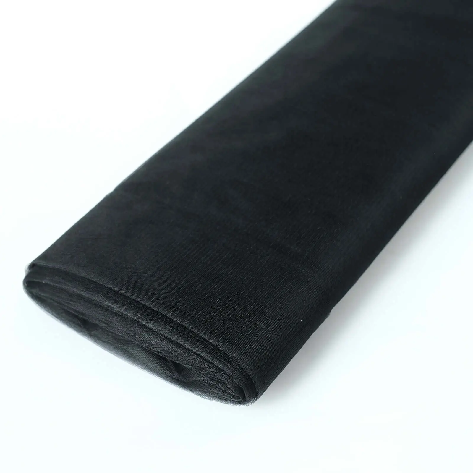 High Quality 54"x40 Yards Black Tulle Fabric Bolt, Sheer Fabric Roll for DIY Crafts, Costumes, Decorations, Events, Holds Shape