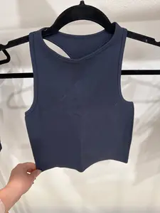 Navy Cropped Undershirt