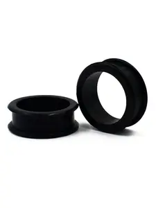 Silicone Lightweight Flexible Soft Ear Plugs, Large Size Double Flared Expander, Hollow Ear Gauges, Ear Lobe Expander, Piercing Jewelry