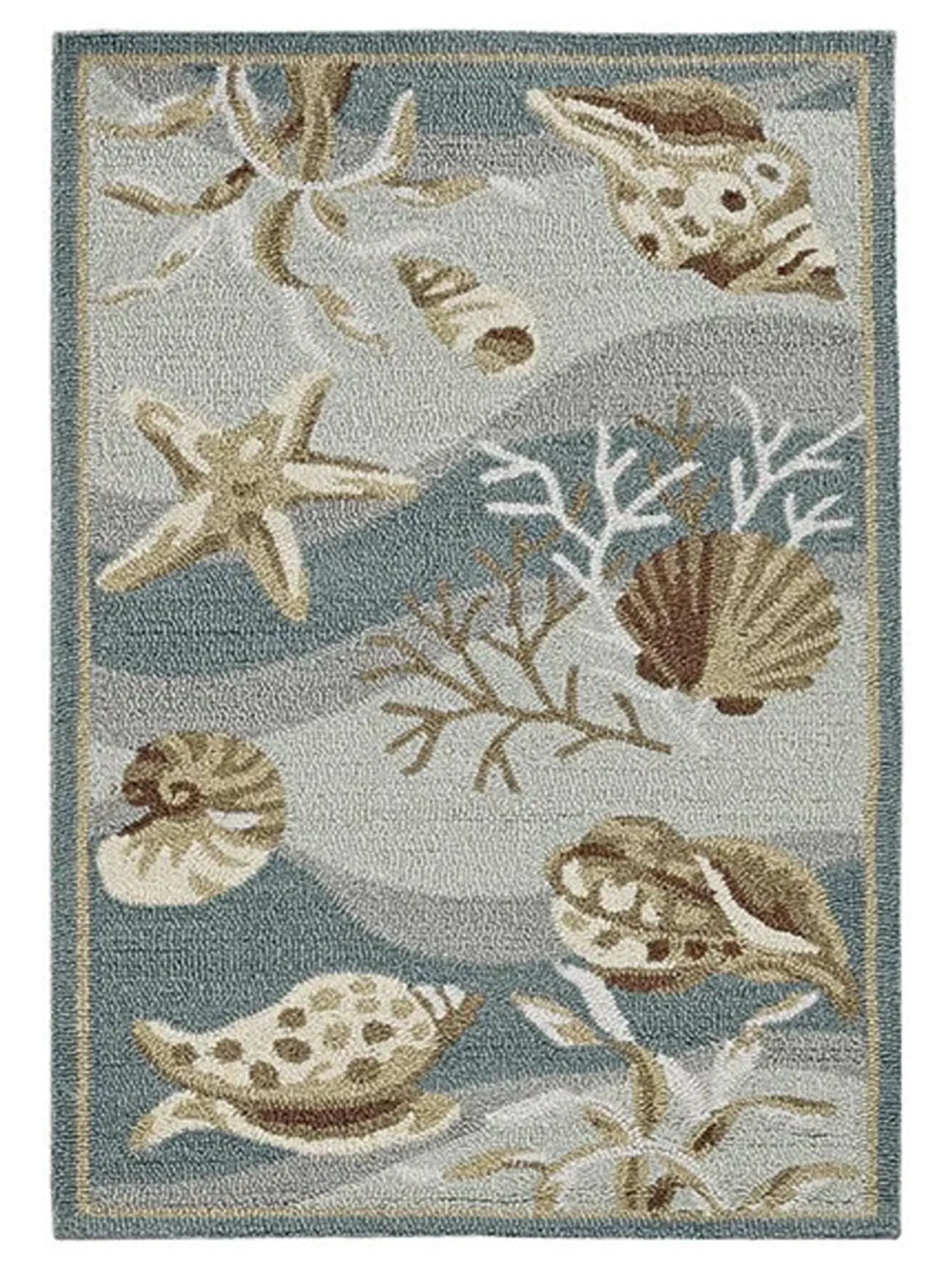 Kas Sonesta 2003 Seafoam  Coastal Tufted Rug