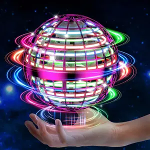 2026 Flying Orb Ball Toy, Globe 360°Rotating Hand Controlled Flying Orb Ball Toys Magic Led Lights Controller Mini Drone Flying Toy Boomerang Fly Spinners for Kids Adults Indoor Outdoor，The best gifts for Halloween, Easter, and Christmas