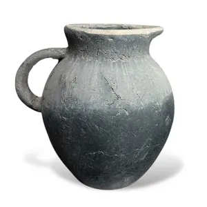 Charcoal Cement Pitcher Vase