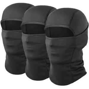 3-Pack Unisex Quick-Dry Balaclava, Breathable Full Face Cover Mask, Wind Dust Sun Protection Gear for Motorcycle Cycling Skiing Outdoor Sports