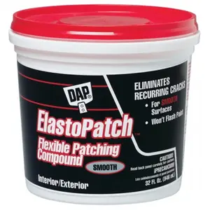 Dap White Elastomeric Patch & Caulking Compound, 1 Qt (12278) - For Automotive & Motorcycle Interior/Exterior Car Washing & Maintenance Paint Care, Automotive Paint, Quart Size