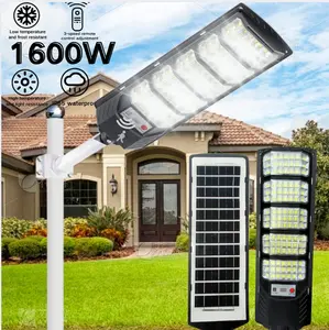 Solar Street Lights Outdoor Waterproof IP67 with Motion Sensor 240LED 5730SMD Beads Dusk to Dawn for Yard Path Commercial Lighting