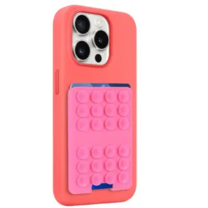 2PCS Magnetic Suction Cup Phone Mount, Suction Phone Case, Phone Suction Grip Holder for Selfies and Videos (white)