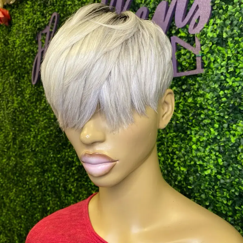 HANA Quick Weave Topper - 8x8 #613 (toned) made with 100% Human Hair for Hair Loss Thinning or Styling - Secure Adhesive Glue & Breathable Stretchy Cap - Easy Install and Remove