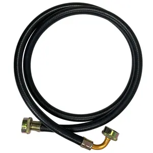 Appli Parts APIH-5934E 5 ft Washing Machine Inlet Hose 5 with 2 Seal or Rubbers, with 3/4 in Female Fitting, Straight and 90 Degree Elbow connectors