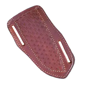 EDC Carry Artisan Handmade Leather Fix Blade Knife Outdoor Hunting Camping Sheath Pancake
