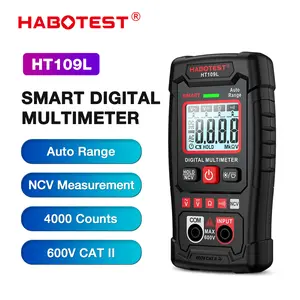 HABOTEST HT109L SMART Digital Multimeter 600V AC/DC 4000 Counts Auto Range NCV Non-Contact High-Precision Anti-Burning Multimeter