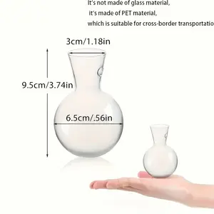 4/8pcs Window Plant Propagation Station with Suction Cup Ball Vase - No Nails, Glass Plant Hanging Plastic Container, Office Home Decor, Modern Style, Round Shape, PET Material, No Electricity or Battery Needed, Plant Decor, Vase Home Decoration