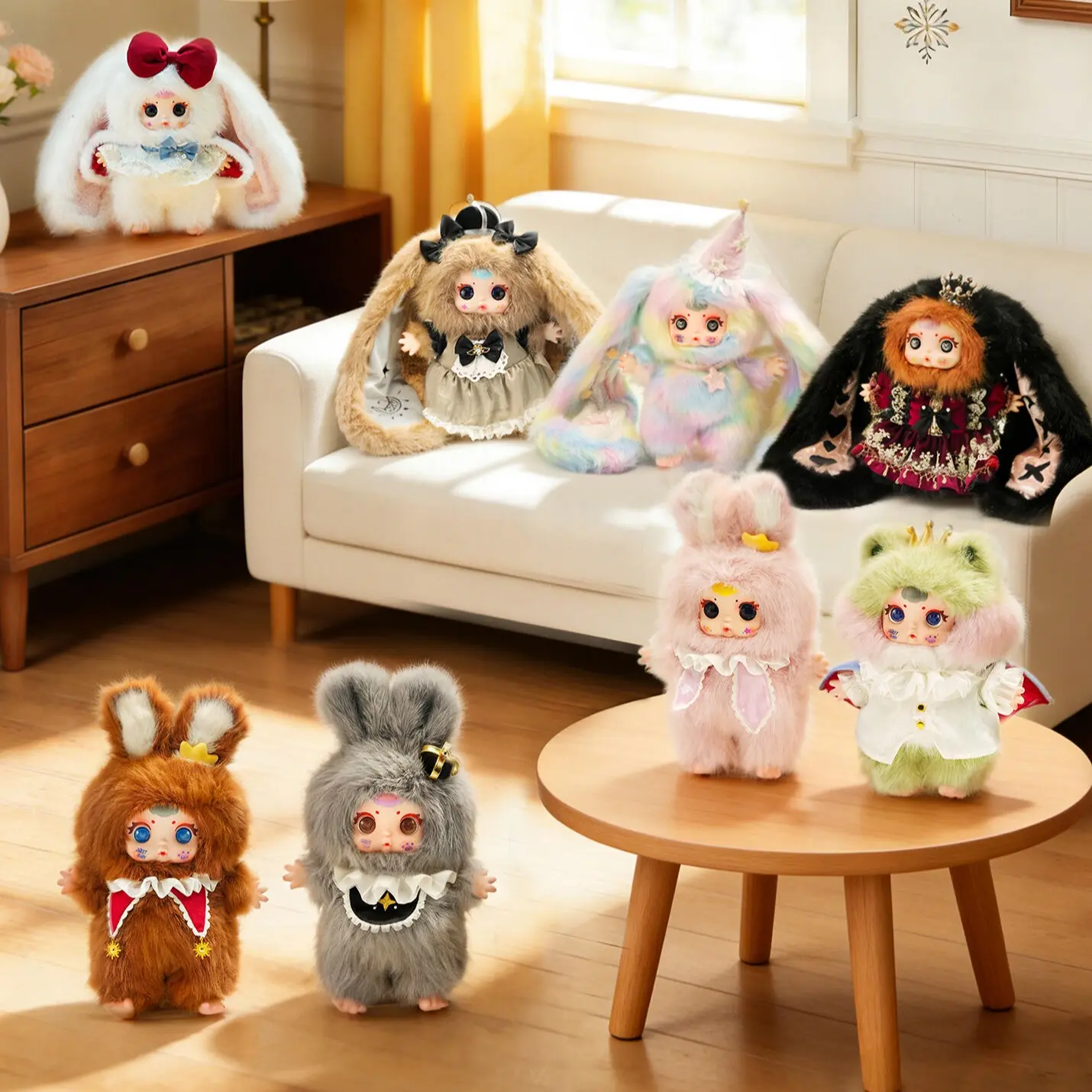MM Milk Candy Dream Kingdom 600% Series Plush Blind Box, Collectible Figurine Toy with Unique Designs
