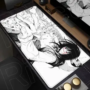 Reze Anime Kawaii Mouse Pad, Keyboard Mat, Comic Chainsaw Man Playmat, Reze CSM Anime Desk Mat For Computer Accessories, Gift For Gamer