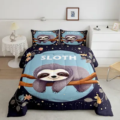Sloth Twin Size Full Bedding TikTok Shop - Main Image