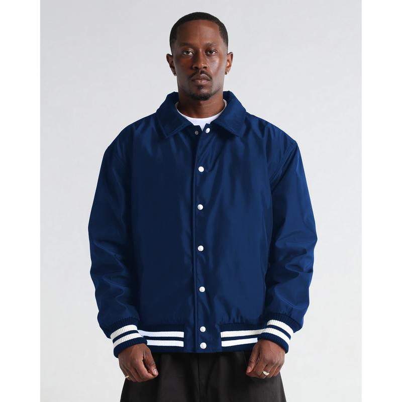 Collared Varsity Bomber Jacket
