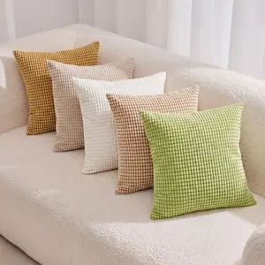 Textured Heaven! 3D Corn Grain Plush Pillow, Ultra-Soft Reading Corner Cushion, 6 Earthy & Vibrant Colors, Nordic Modern Style Room Decor