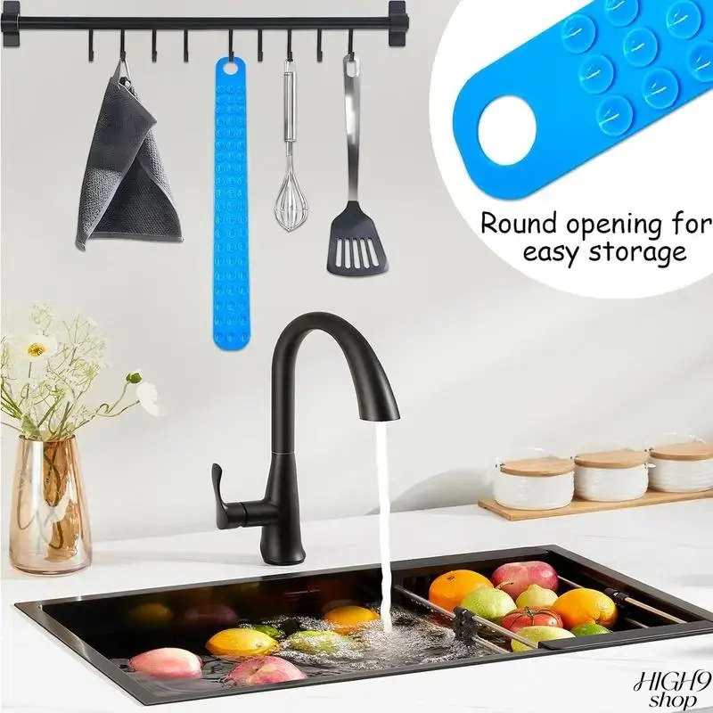 2 Pack Extended Silicone Sink Thaw Fixator Belts, Super Suction Fast & Safe Defrosting Straps, Reusable Kitchen Meat Defroster for Frozen Meat, Vegetables & Daily Meal Prep