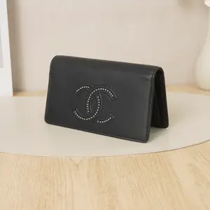 Pre-owned CHANEL Leather Small Leather Goods Long WalletDS066904 A120