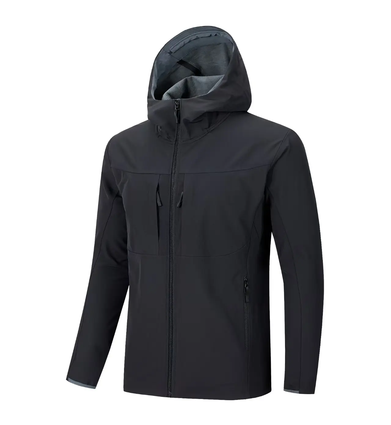 KINO Men's Outdoor Stratus Softshell Jacket - 4-Level Water-Resistant Shell, Breathable Comfort-Tech, Anti-Static Fleece Lining, Performance-Driven Fit