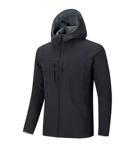 KINO Men's Outdoor Stratus Softshell Jacket - 4-Level Water-Resistant Shell, Breathable Comfort-Tech, Anti-Static Fleece Lining, Performance-Driven Fit