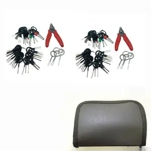 Multipurpose Terminal Pin Extractor Tool Kit, Car Pin Extractor Tool with Storage Bag, Multifunctional Hand Tool for Car Repair